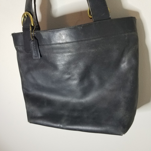 Coach Soho Waverly Lafayette black leather tote bag (style 4140) FLAWS Vintage - Picture 3 of 10